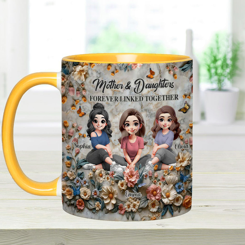 Mother & Daughters - Personalized Mother Accent Mug