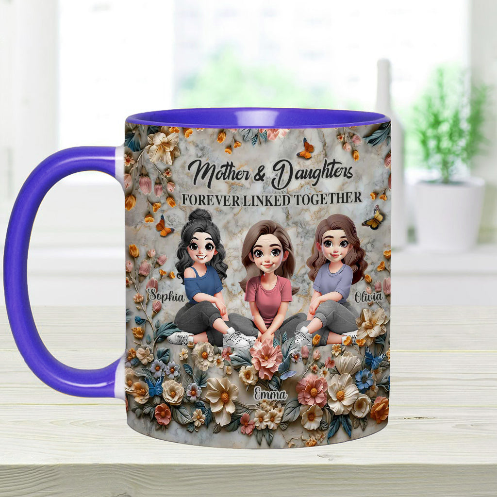 Mother & Daughters - Personalized Mother Accent Mug