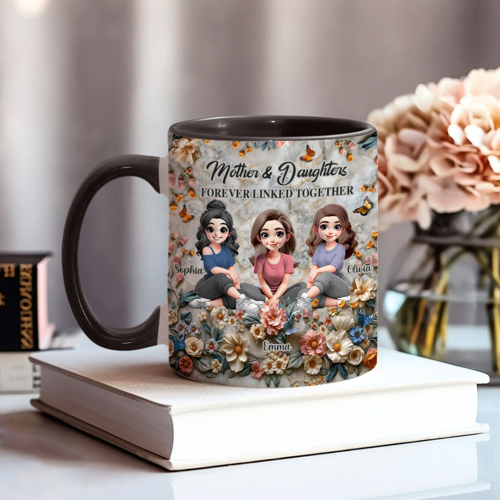 Mother & Daughters - Personalized Mother Accent Mug