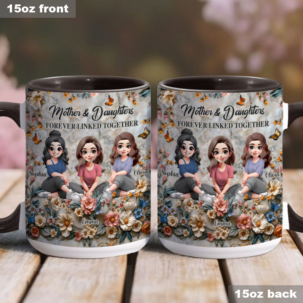 Mother & Daughters - Personalized Mother Accent Mug