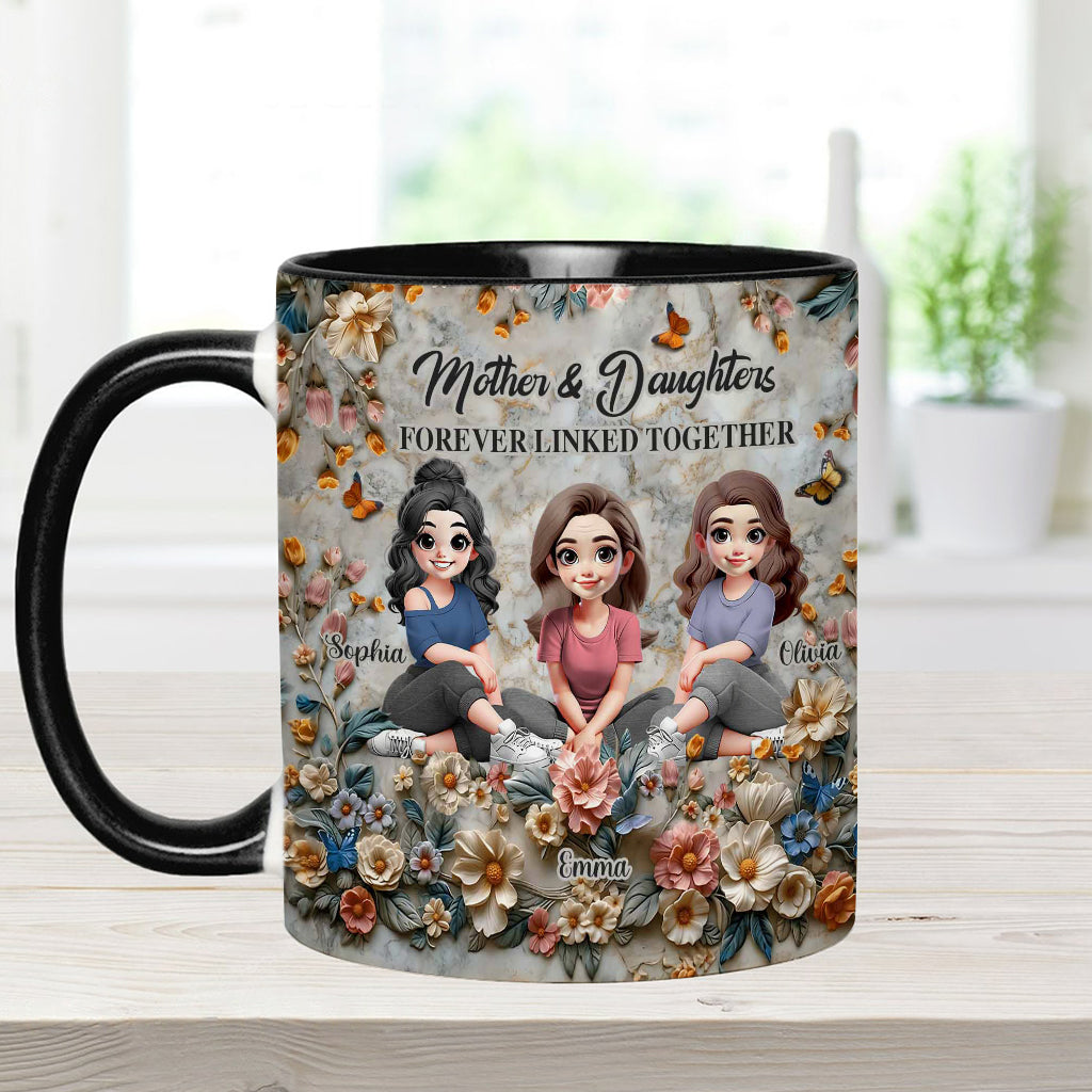 Mother & Daughters - Personalized Mother Accent Mug