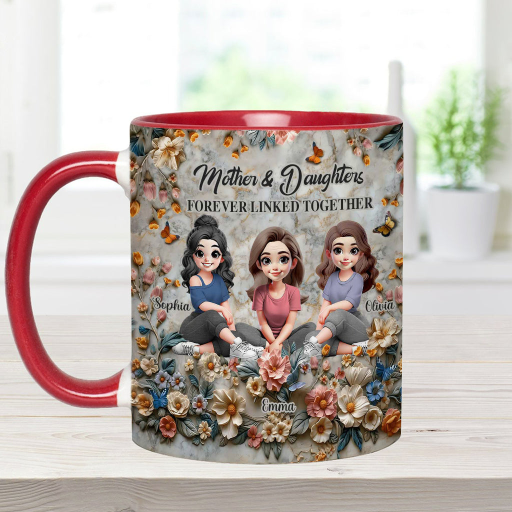 Mother & Daughters - Personalized Mother Accent Mug