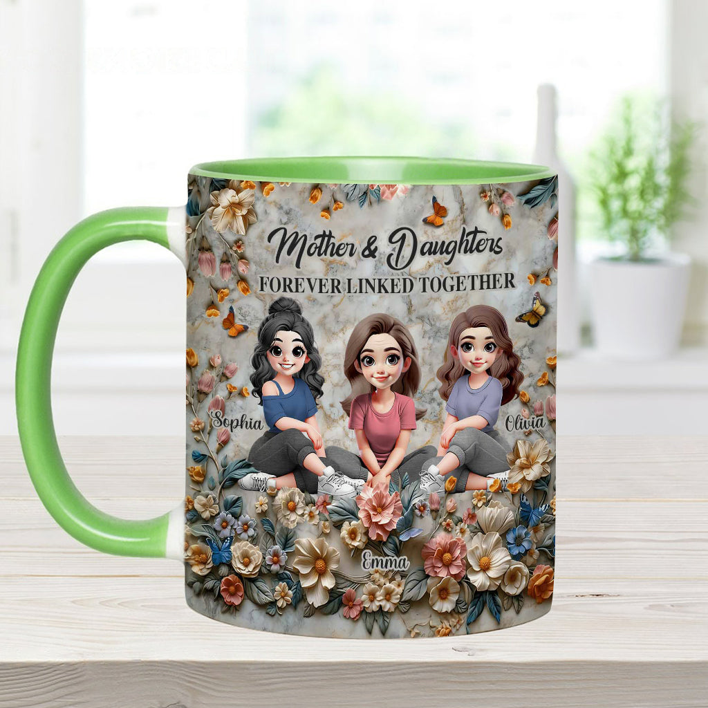 Mother & Daughters - Personalized Mother Accent Mug