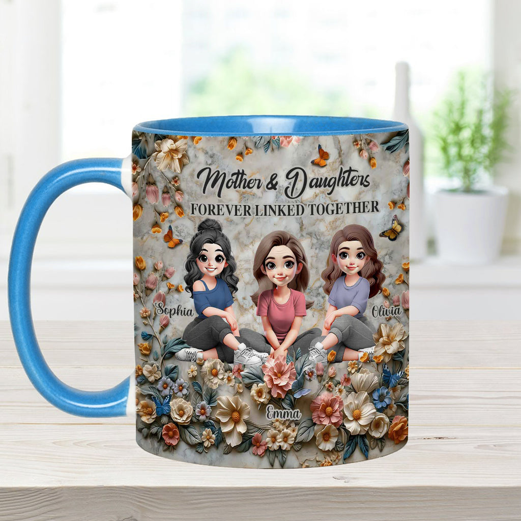 Mother & Daughters - Personalized Mother Accent Mug