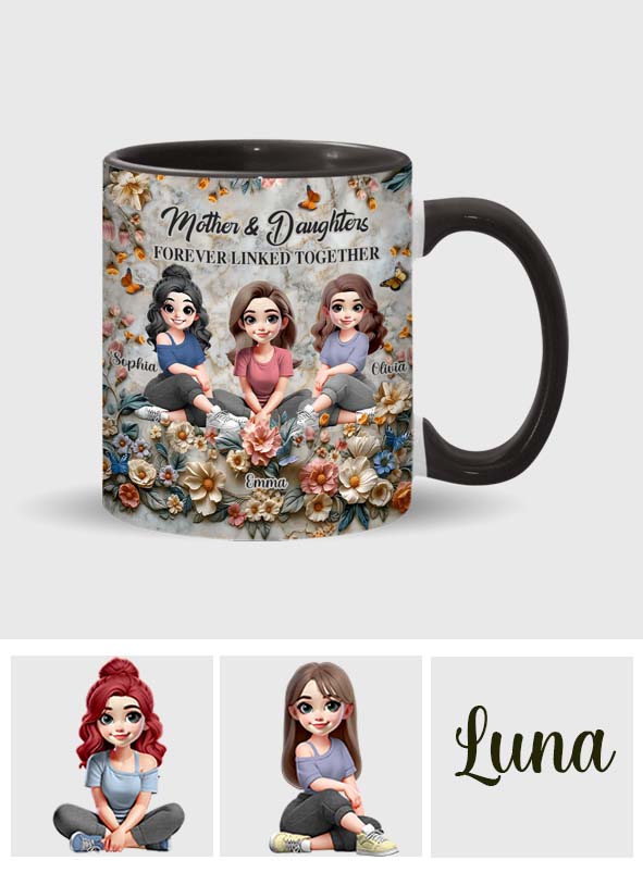 Mother & Daughters - Personalized Mother Accent Mug