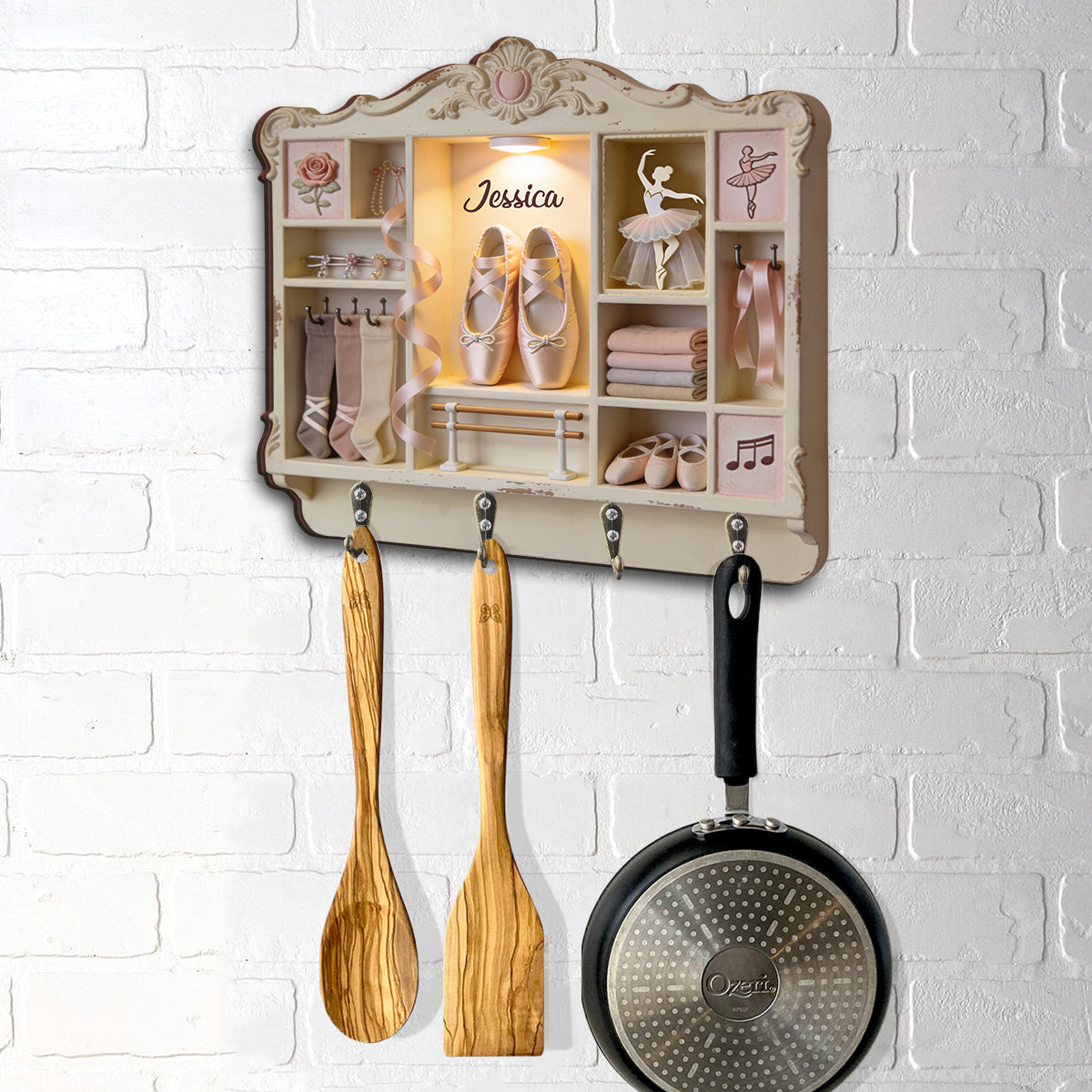 Love Ballet - Personalized Ballet Custom Shaped Hanging Rack