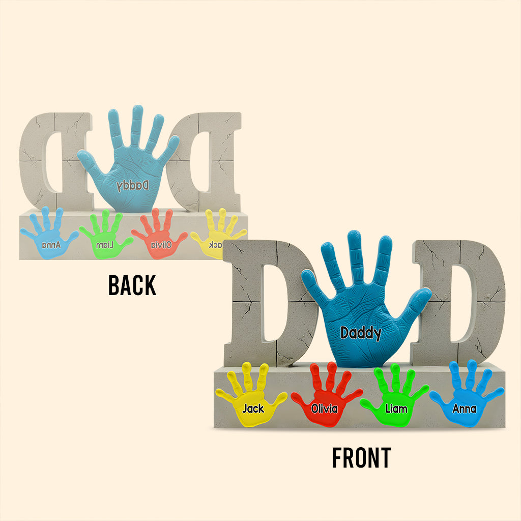 Best Dad Ever - Personalized Father Custom Shaped Acrylic Plaque