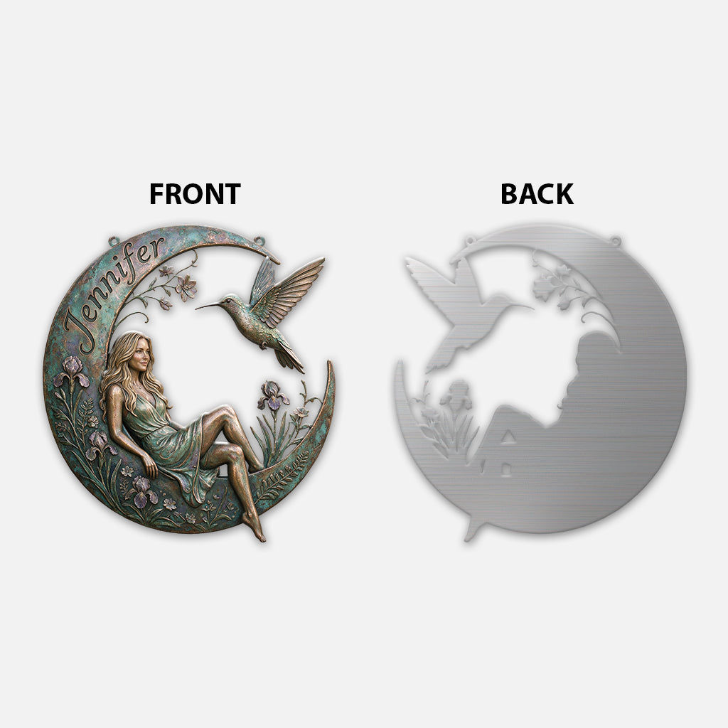 Beautiful Hummingbird - Personalized Hummingbird 3D Printed Cut Metal Sign