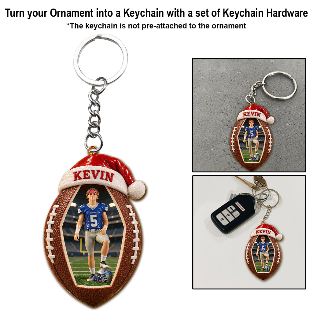 Love Football - Personalized Football Ornament