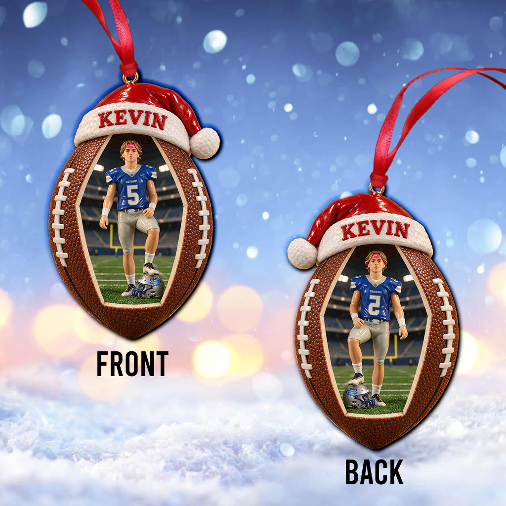 Love Football - Personalized Football Ornament