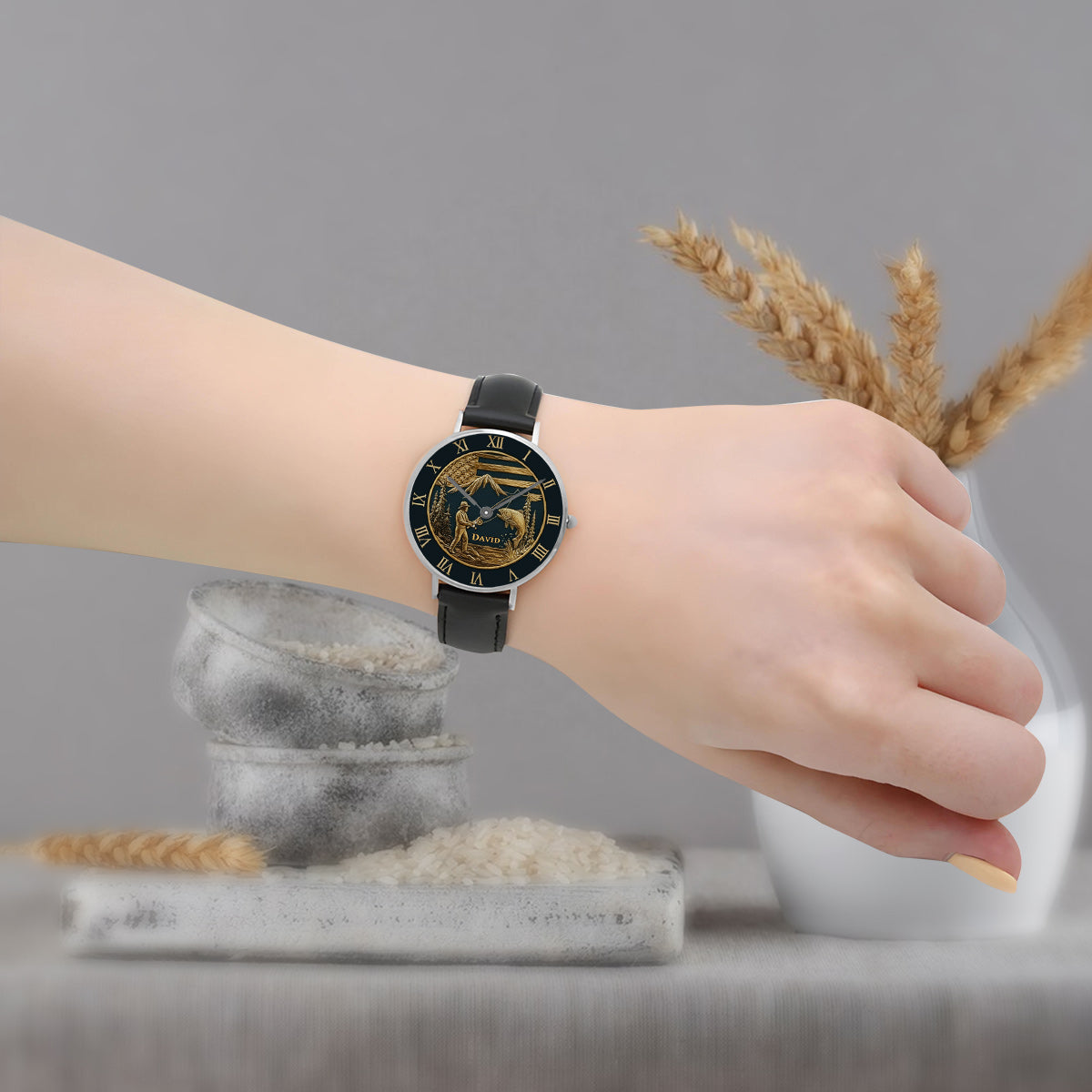 Gift For Fishing Lovers - Personalized Fishing Hand Watch