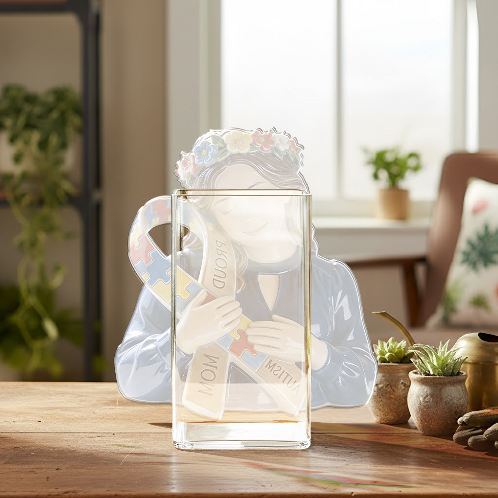 Medical Awareness - Personalized Autism Awareness Acrylic Pot