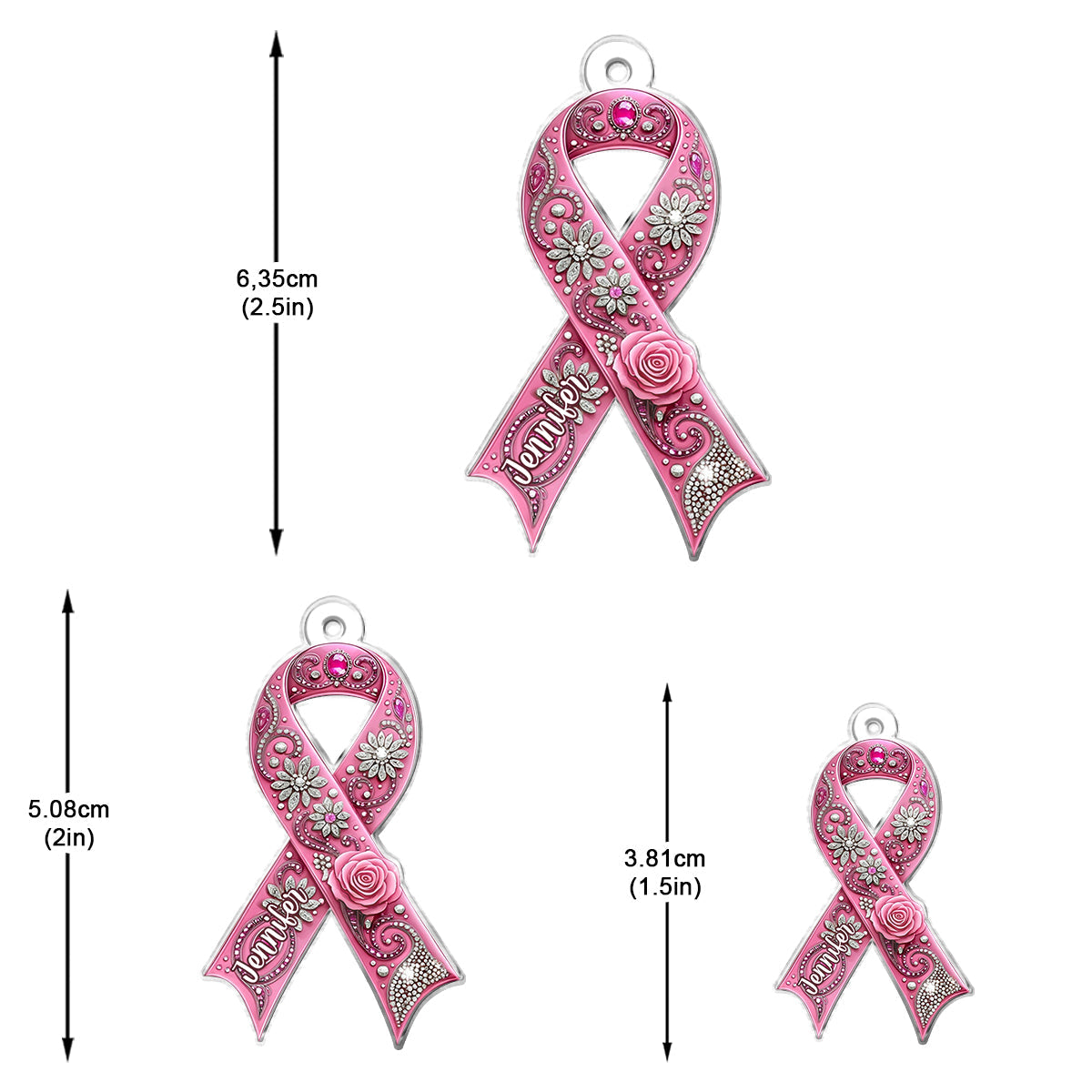 Breast Cancer Awareness - Personalized Breast Cancer Awareness Earrings
