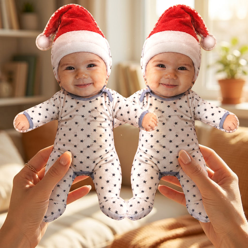 Custom Any Photo - Personalized Kid Posable Plush Doll
