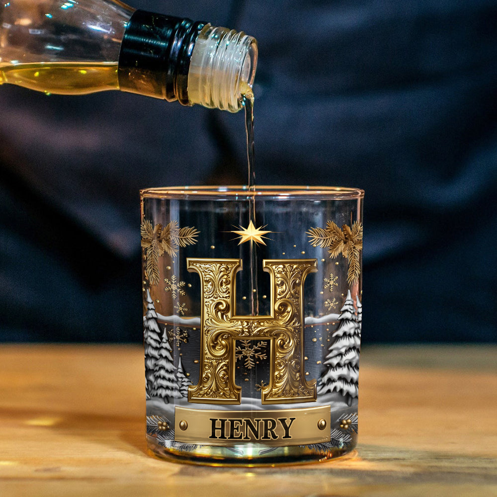 Frohe Weihnachten – personalisiertes Whiskyglas