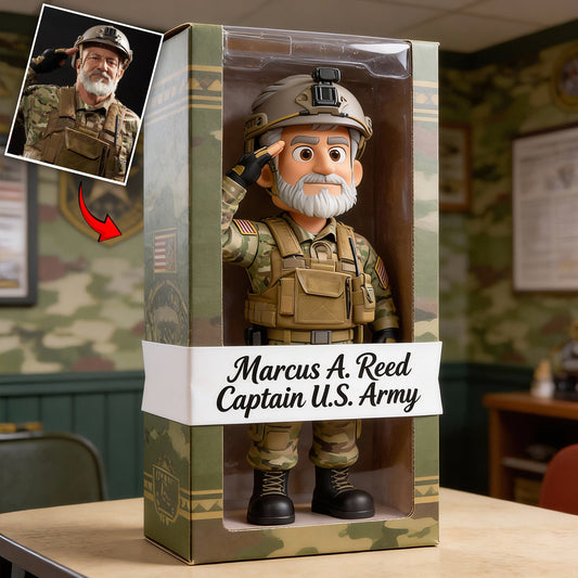 Geschenk für Veteranen – Personalisierte Acrylplakette in Sonderform für Veteranen