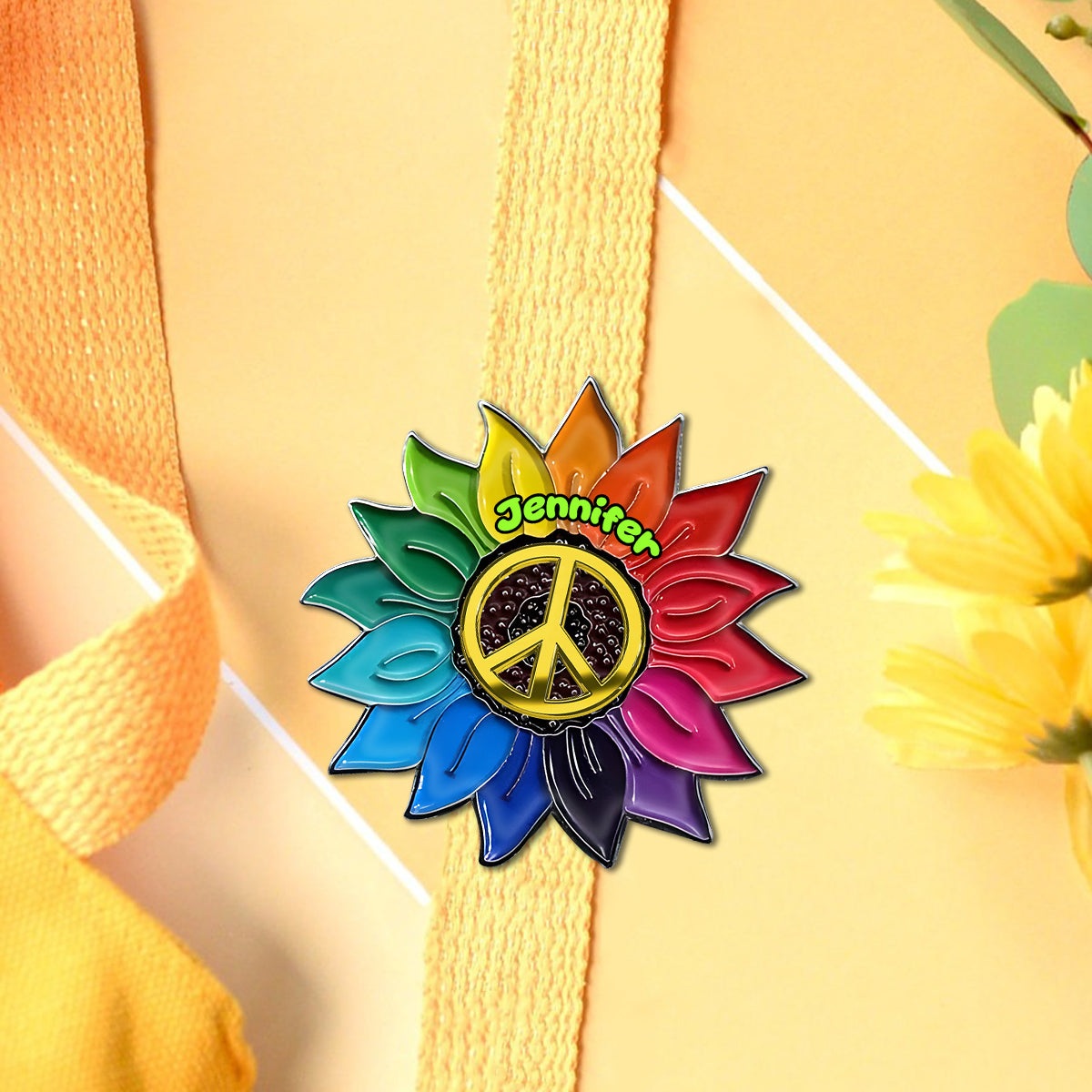 Hippie Soul - Personalized Hippie Pin