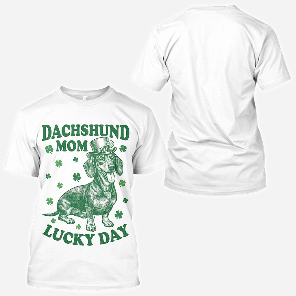 Funny St. Patrick Dog Mom - Personalized Dog All Over Shirt
