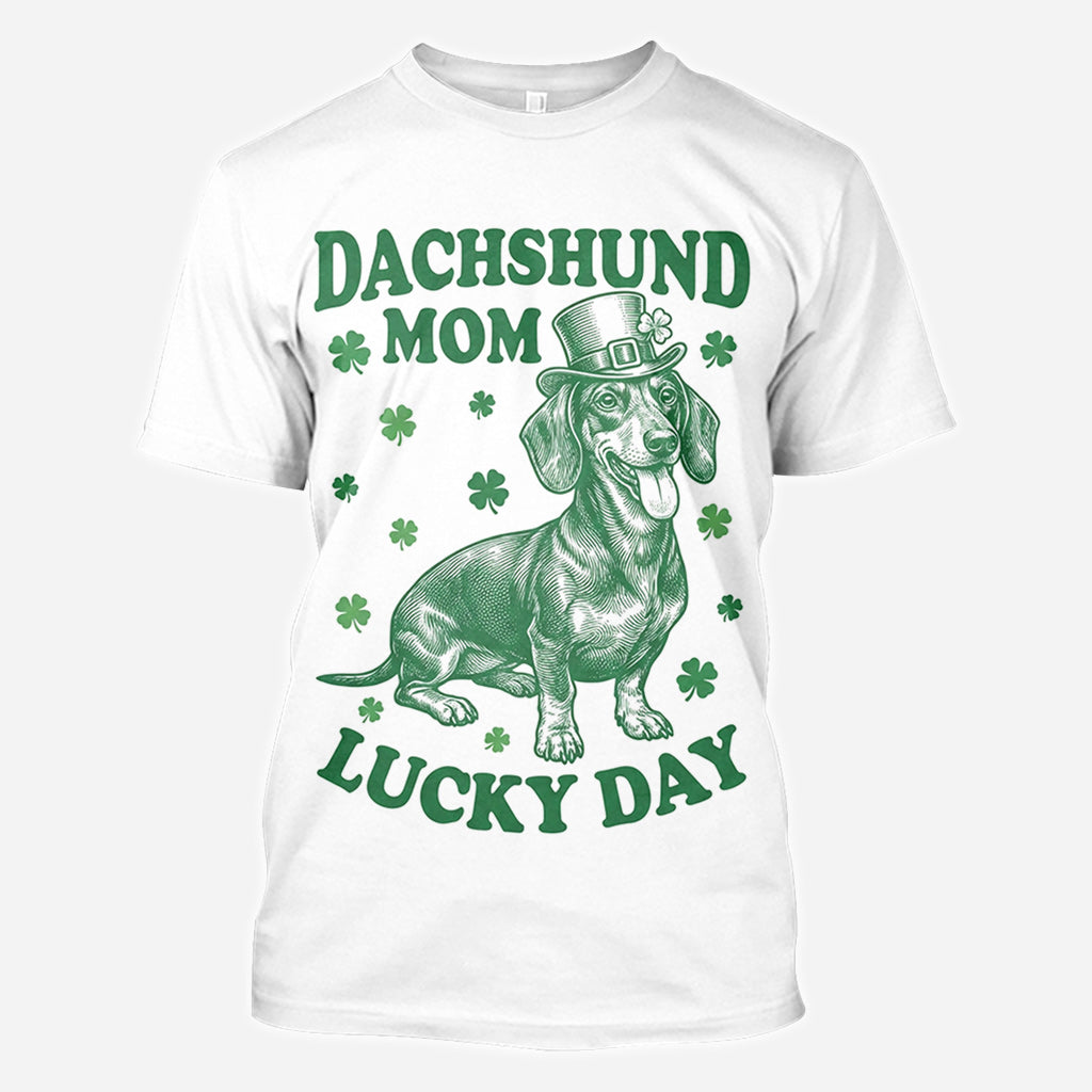 Funny St. Patrick Dog Mom - Personalized Dog All Over Shirt