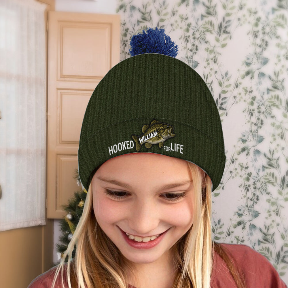 Hook For Life - Personalized Fishing Beanie Hat