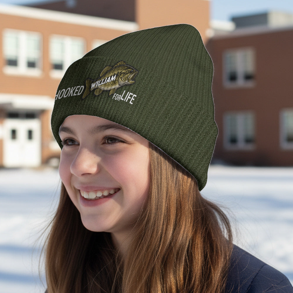 Hook For Life - Personalized Fishing Beanie Hat