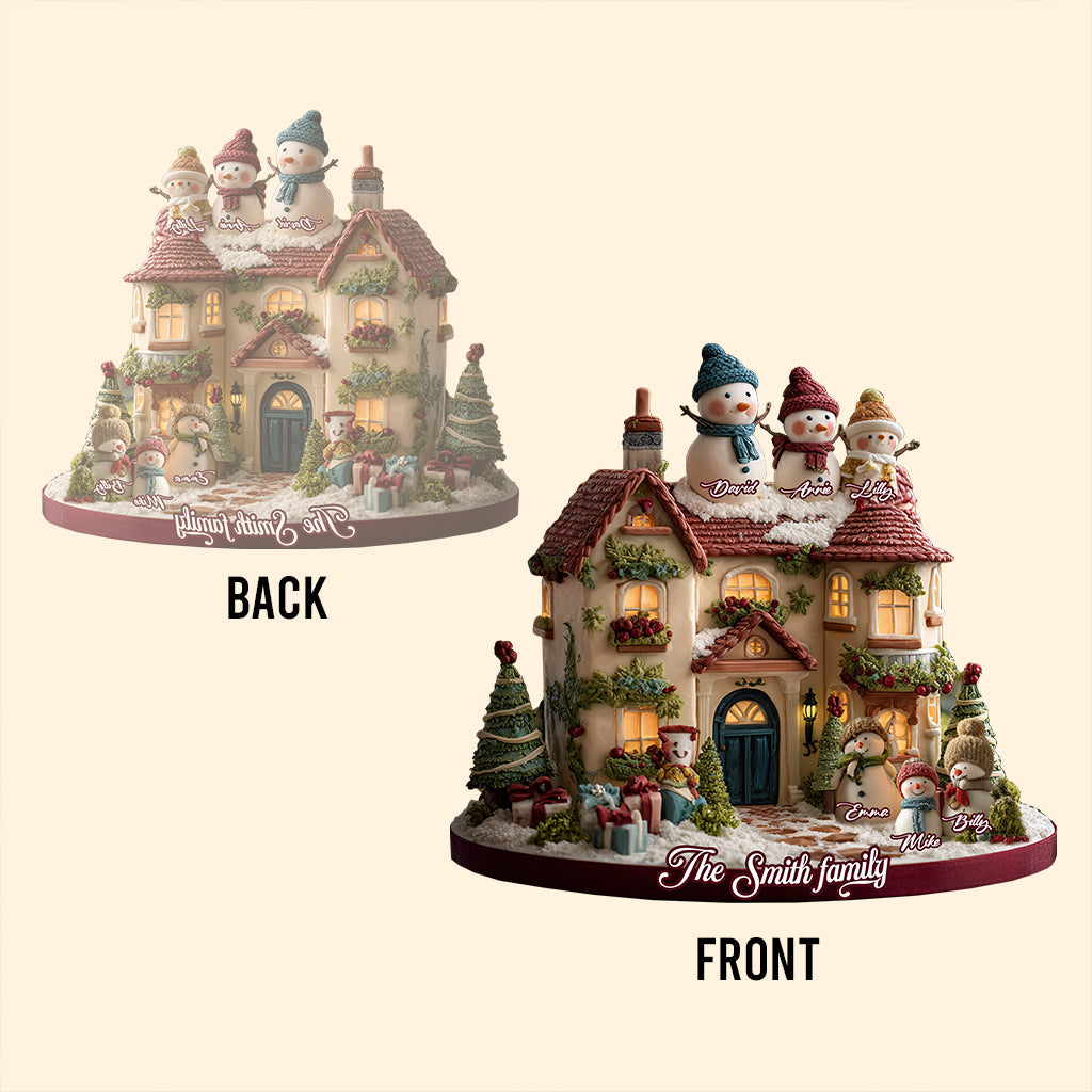 Christmas Time - Personalized Family Custom Shaped Acrylic Plaque