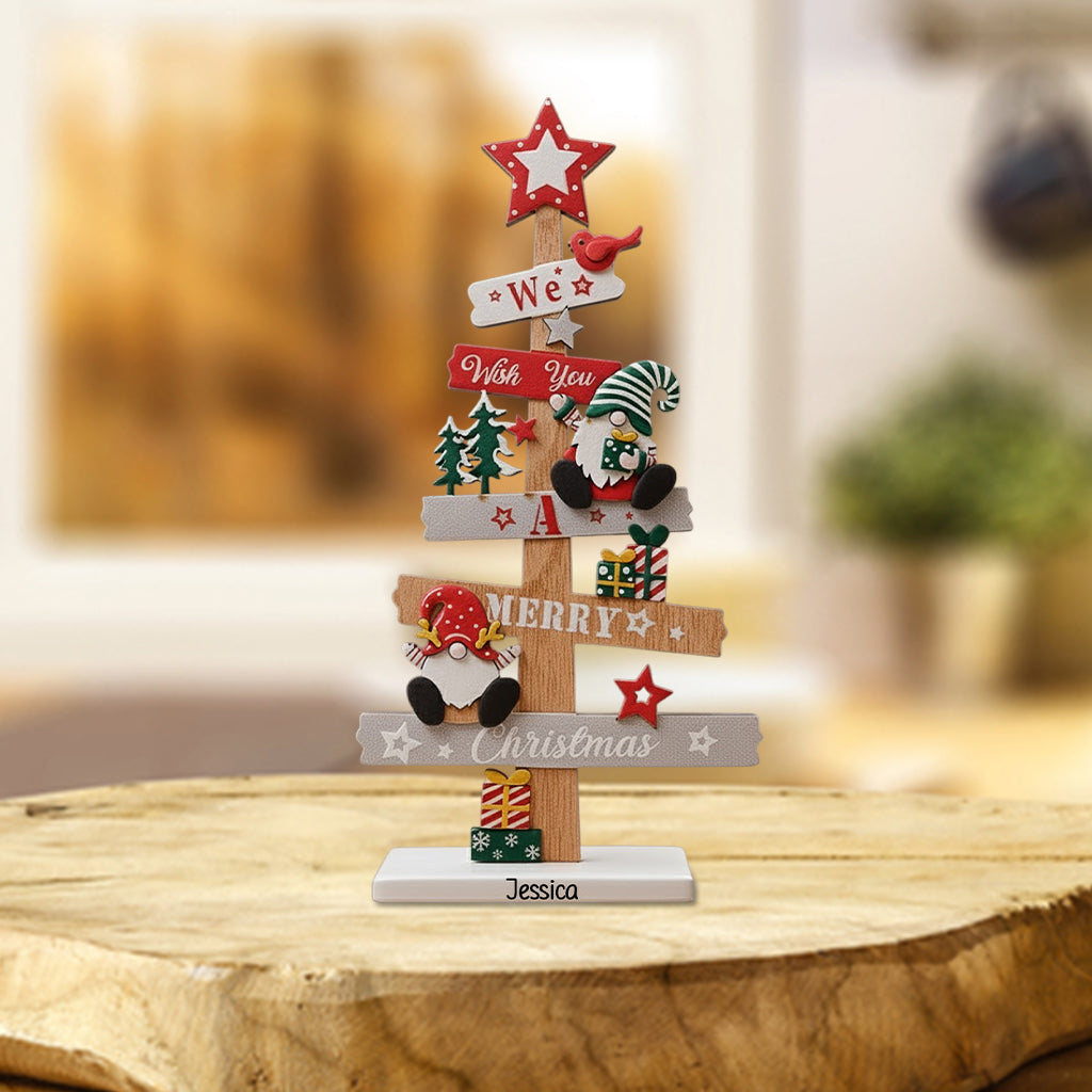 Merry Christmas - Personalized Christmas Custom Shaped Acrylic Plaque