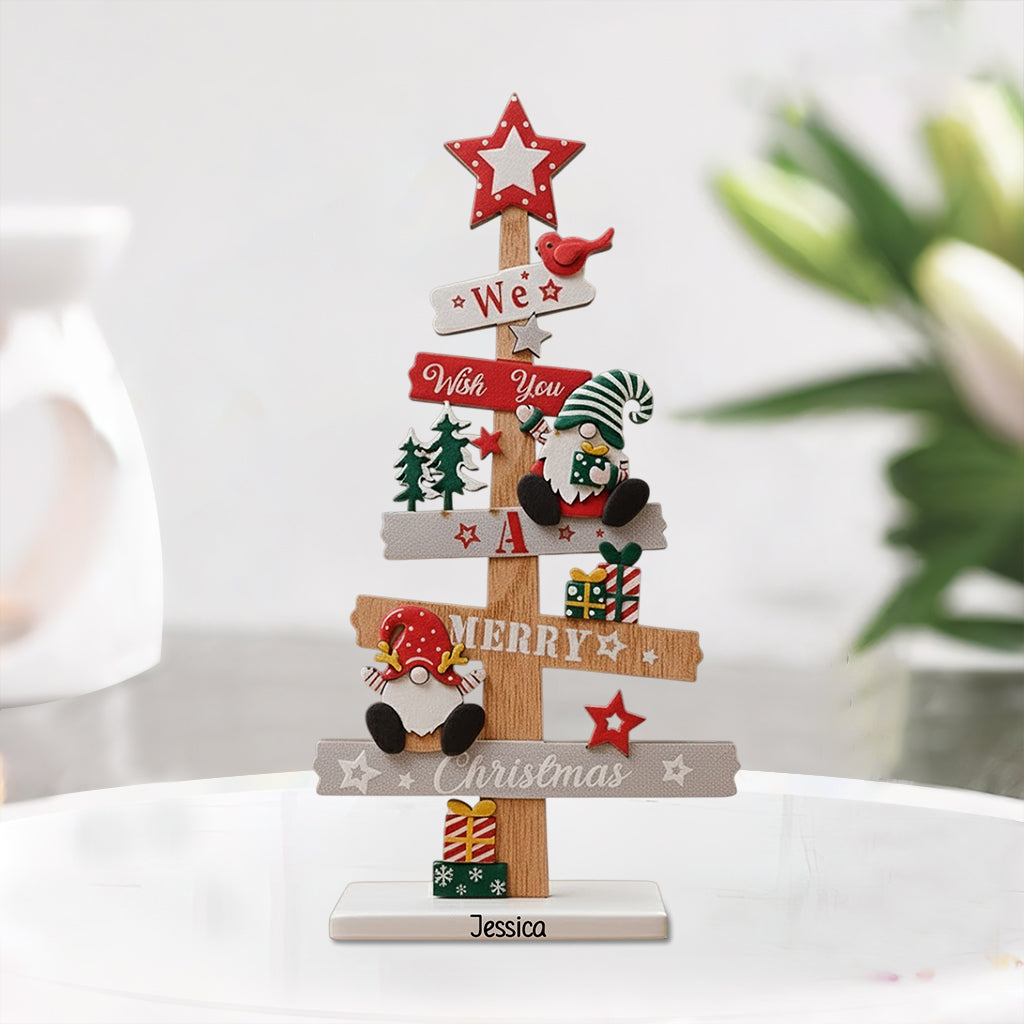 Merry Christmas - Personalized Christmas Custom Shaped Acrylic Plaque