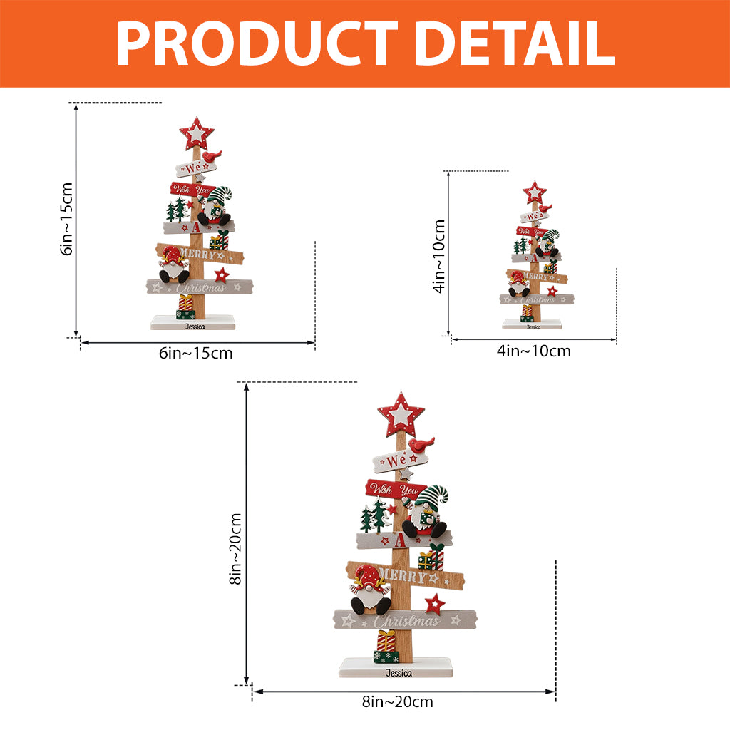 Merry Christmas - Personalized Christmas Custom Shaped Acrylic Plaque