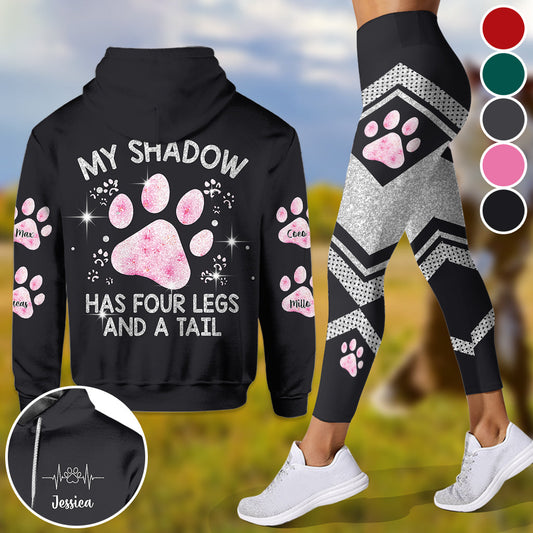 My Shadow Has Four Legs - Personalized Dog Hoodie and Leggings