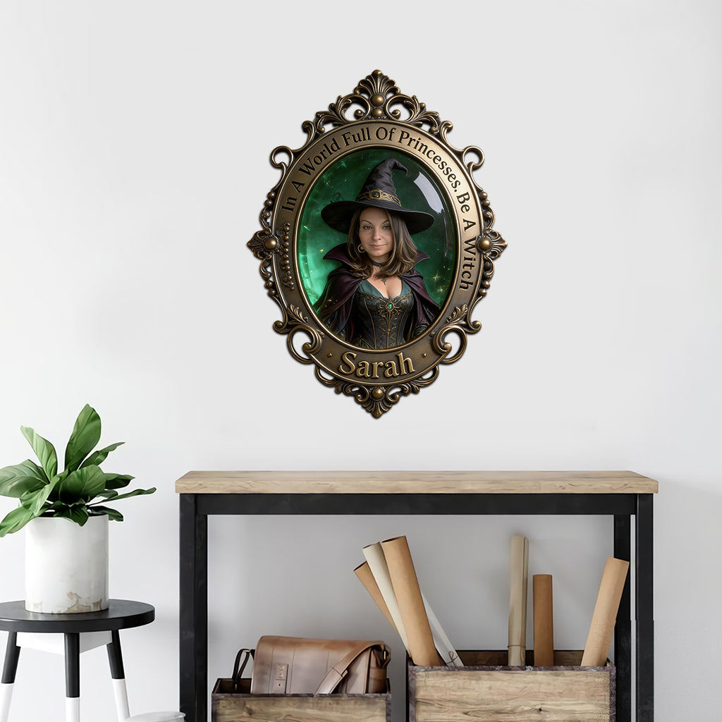 Magische Hexe - Personalisierte Hexen Metall-Schild