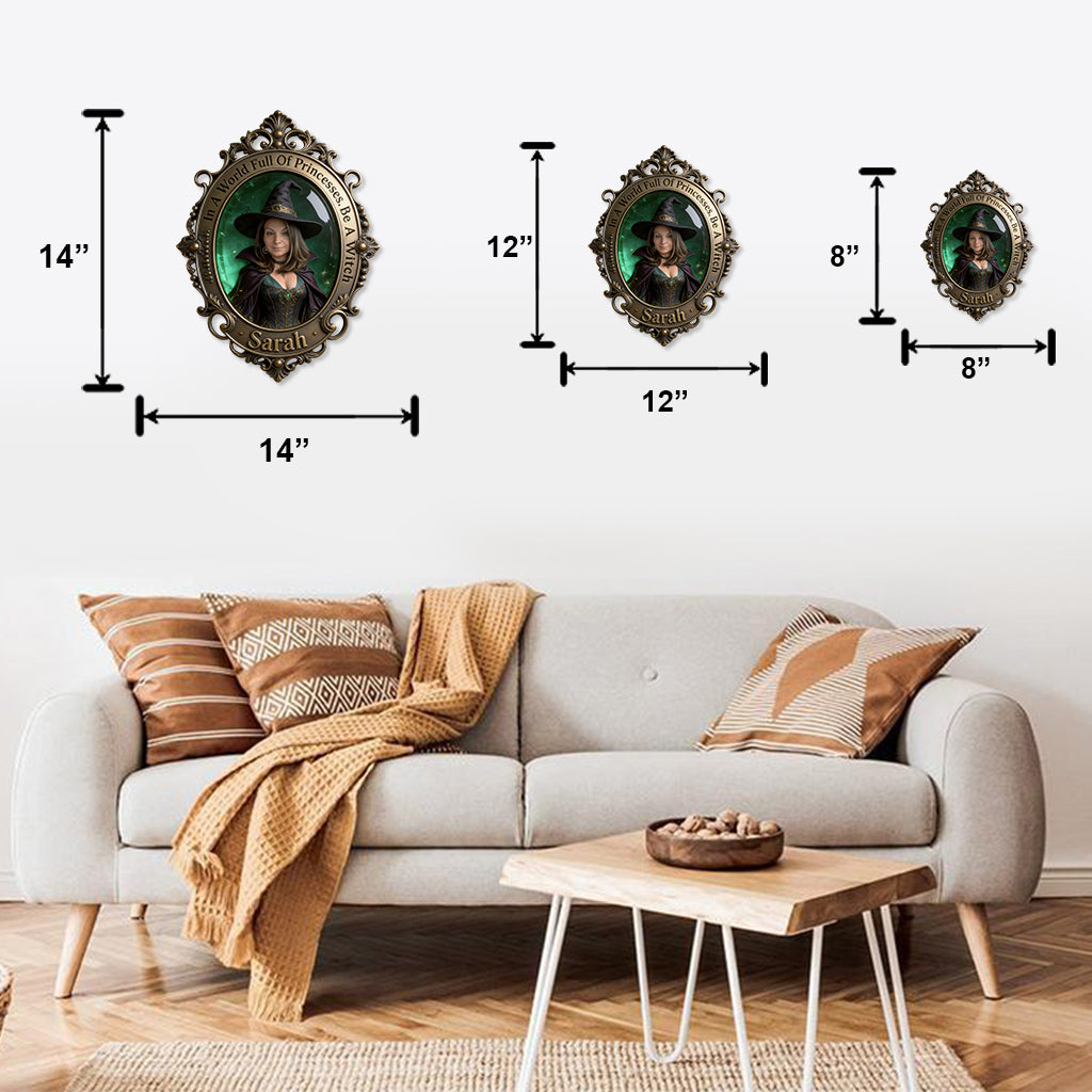Magische Hexe - Personalisierte Hexen Metall-Schild