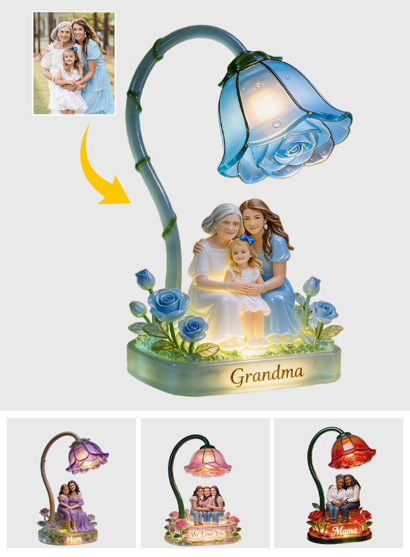 Custom Any Photo Perfect Gift For Mom, Grandma - Personalized Mother Acrylic LED Night Light