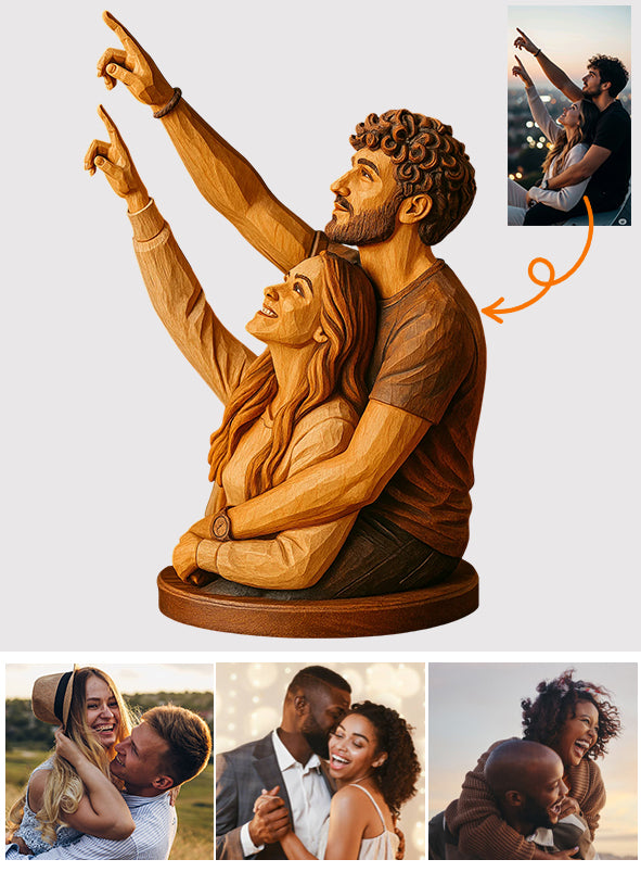 I Love You - Personalized Couple Custom Shaped Acrylic Plaque