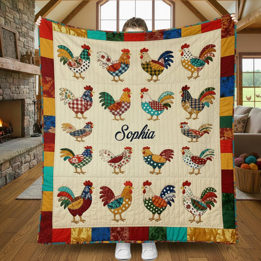 Love Chicken - Personalized Chicken Blanket