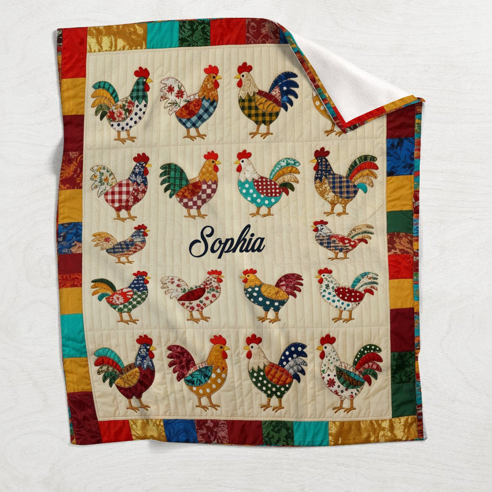 Love Chicken - Personalized Chicken Blanket