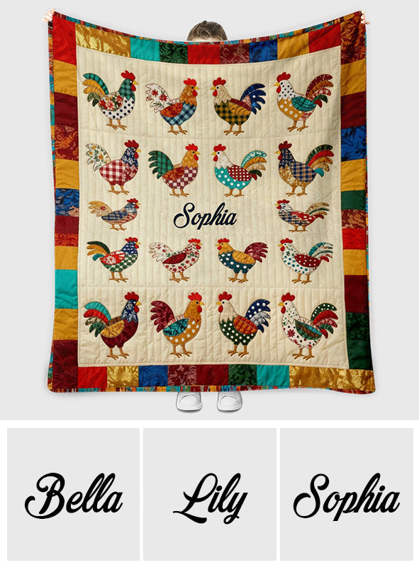 Love Chicken - Personalized Chicken Blanket
