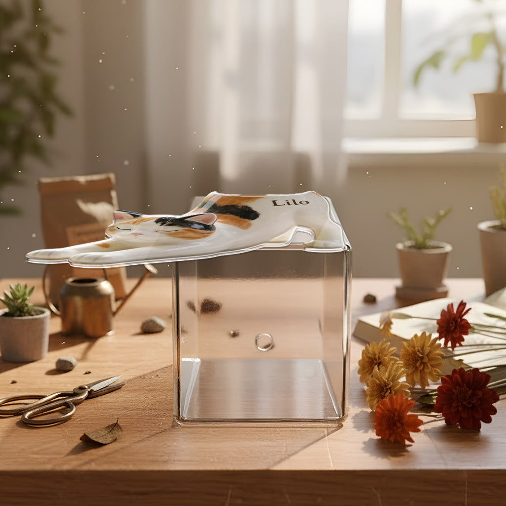 Any Pet Photo - Personalized Cat Acrylic Pot