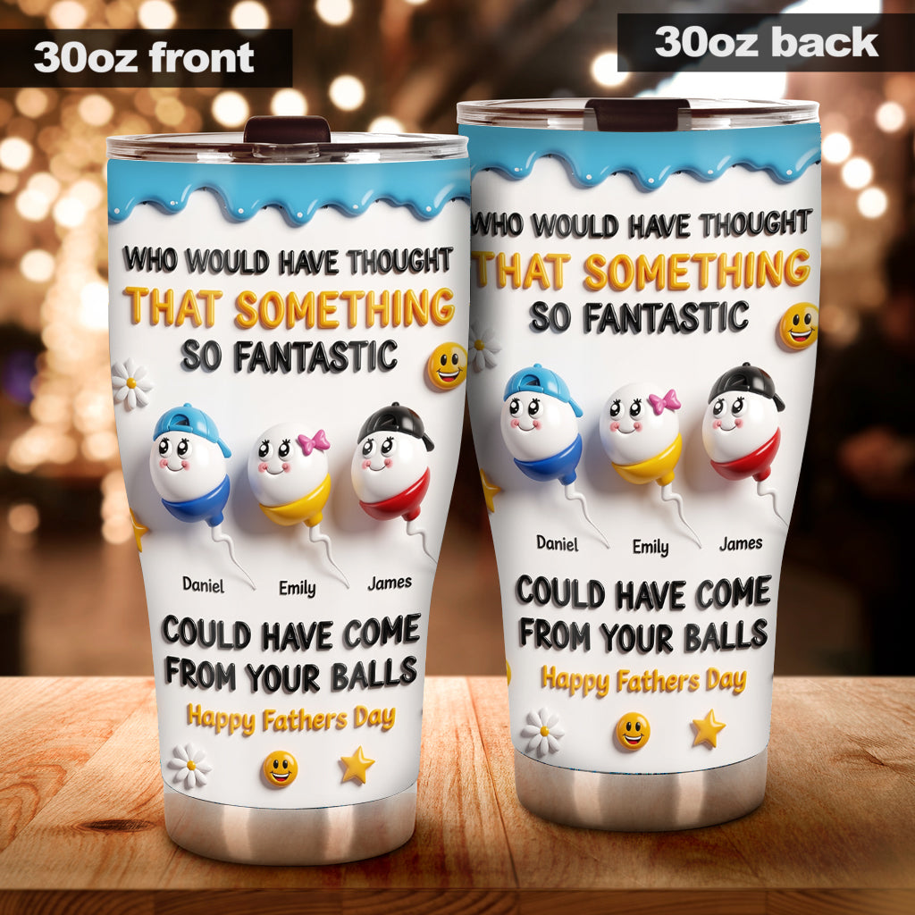 Das Fantastische - Personalisierter Vater-Tumbler mit Geschenkbox