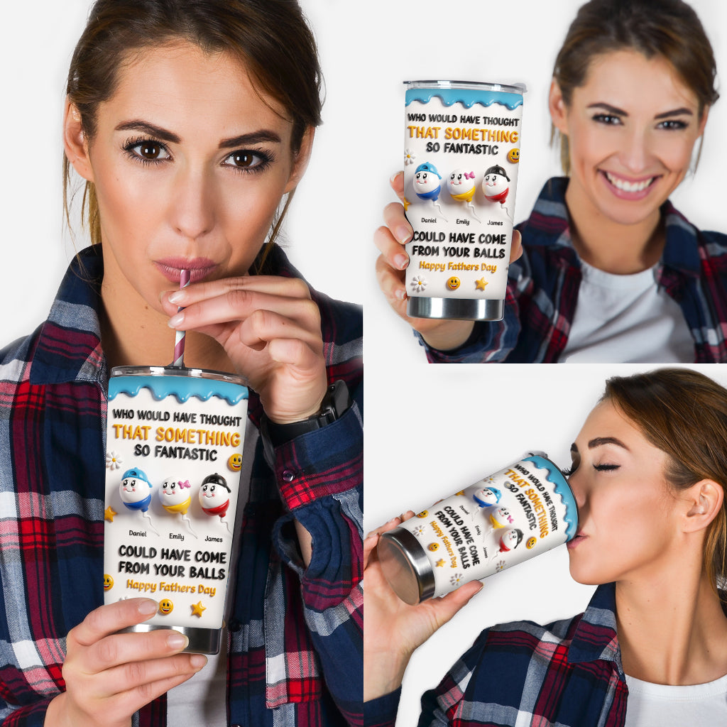 Das Fantastische - Personalisierter Vater-Tumbler mit Geschenkbox