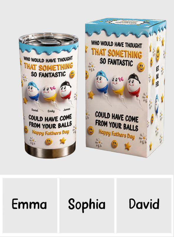 Das Fantastische - Personalisierter Vater-Tumbler mit Geschenkbox