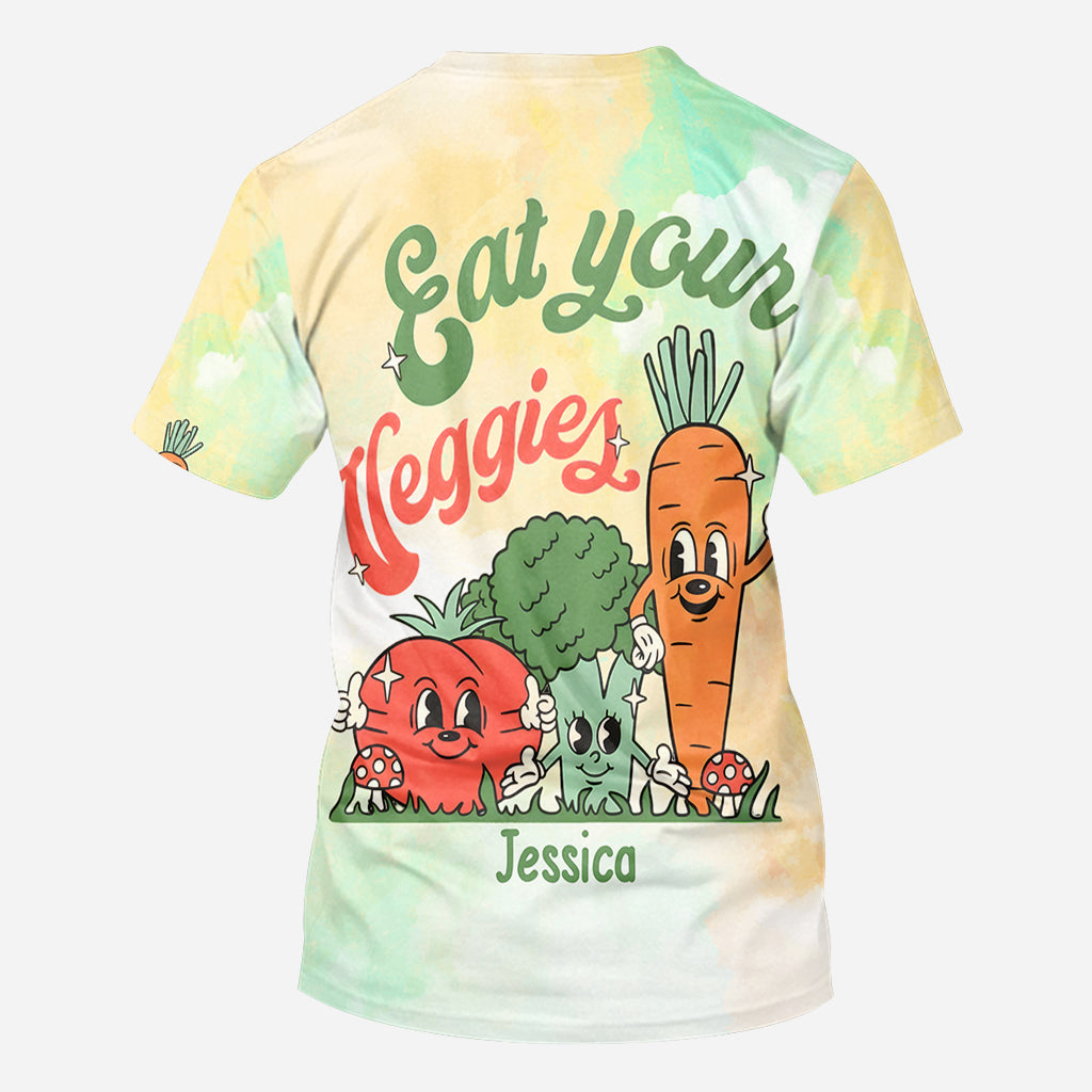Mangez vos légumes - T-shirt personnalisé « Veganisme intégral »