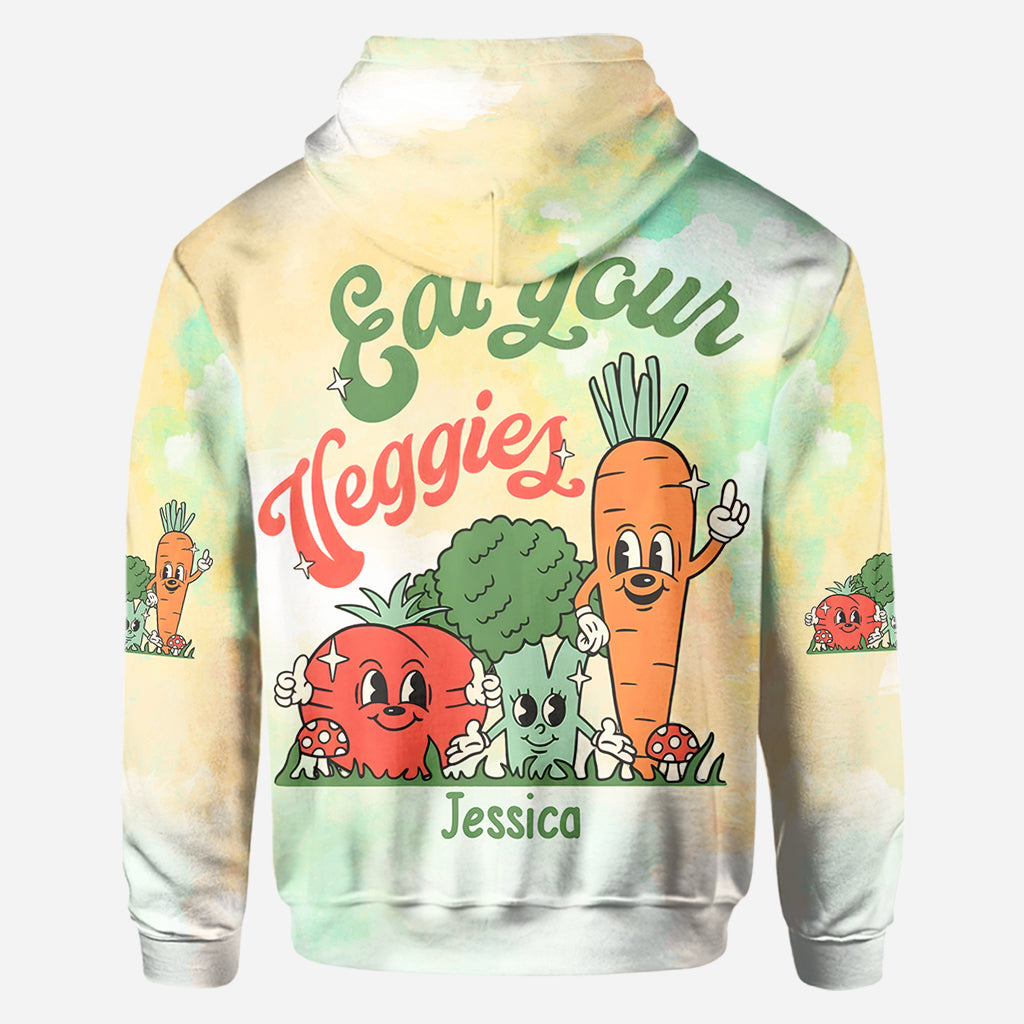 Mangez vos légumes - T-shirt personnalisé « Veganisme intégral »