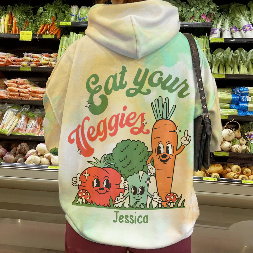 Mangez vos légumes - T-shirt personnalisé « Veganisme intégral »