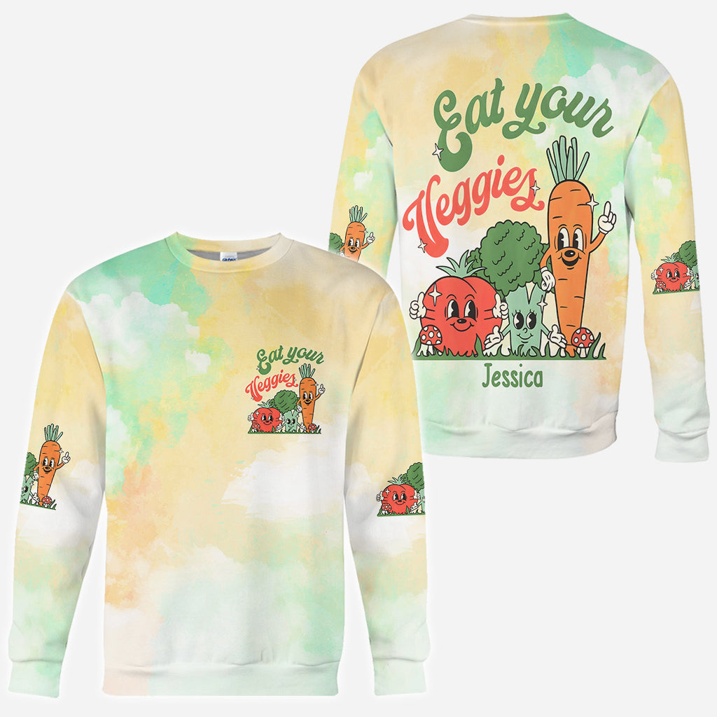 Mangez vos légumes - T-shirt personnalisé « Veganisme intégral »