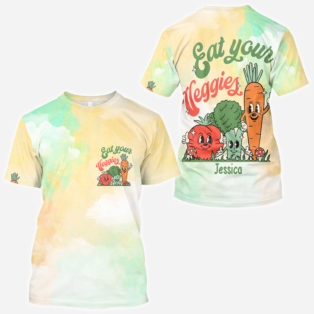 Mangez vos légumes - T-shirt personnalisé « Veganisme intégral »
