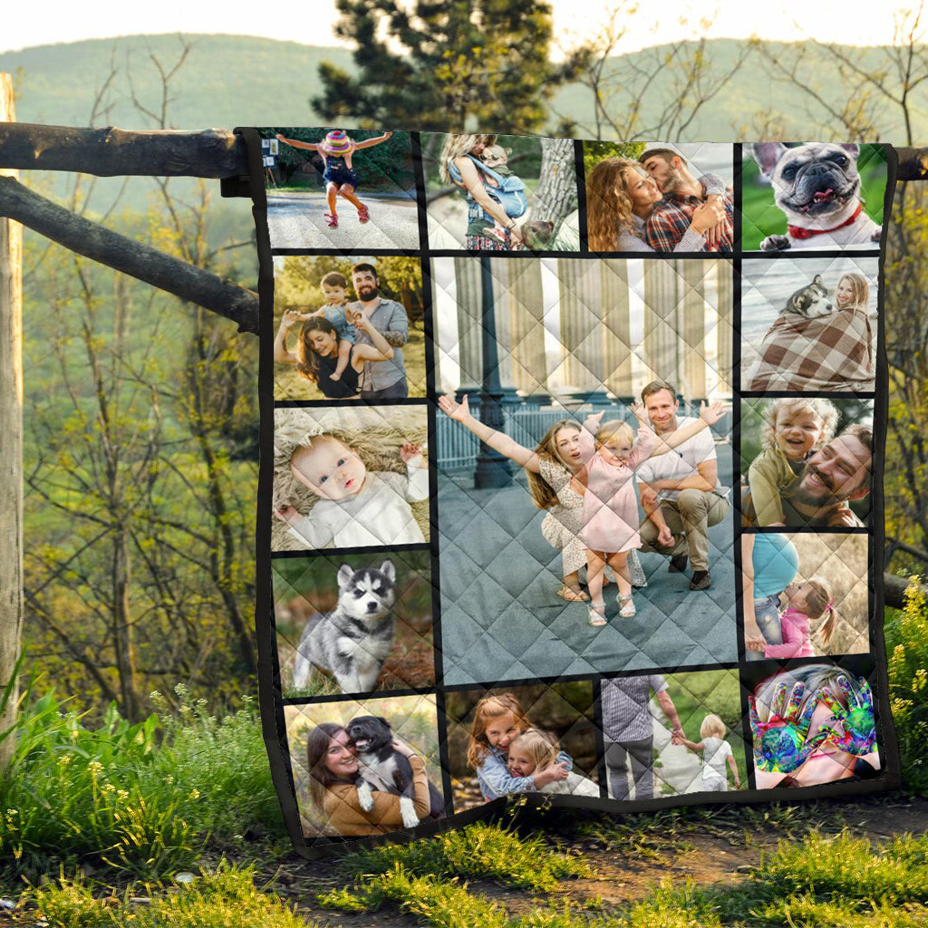 I Love My Family - Personalized Family Quilt