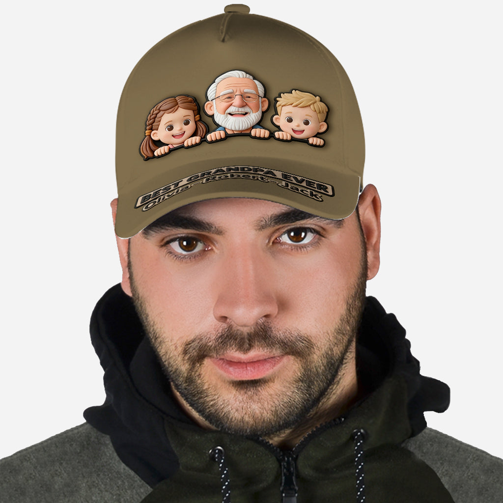 Personalisierte Papa Opa Geschenk von Foto - Klassische Mütze