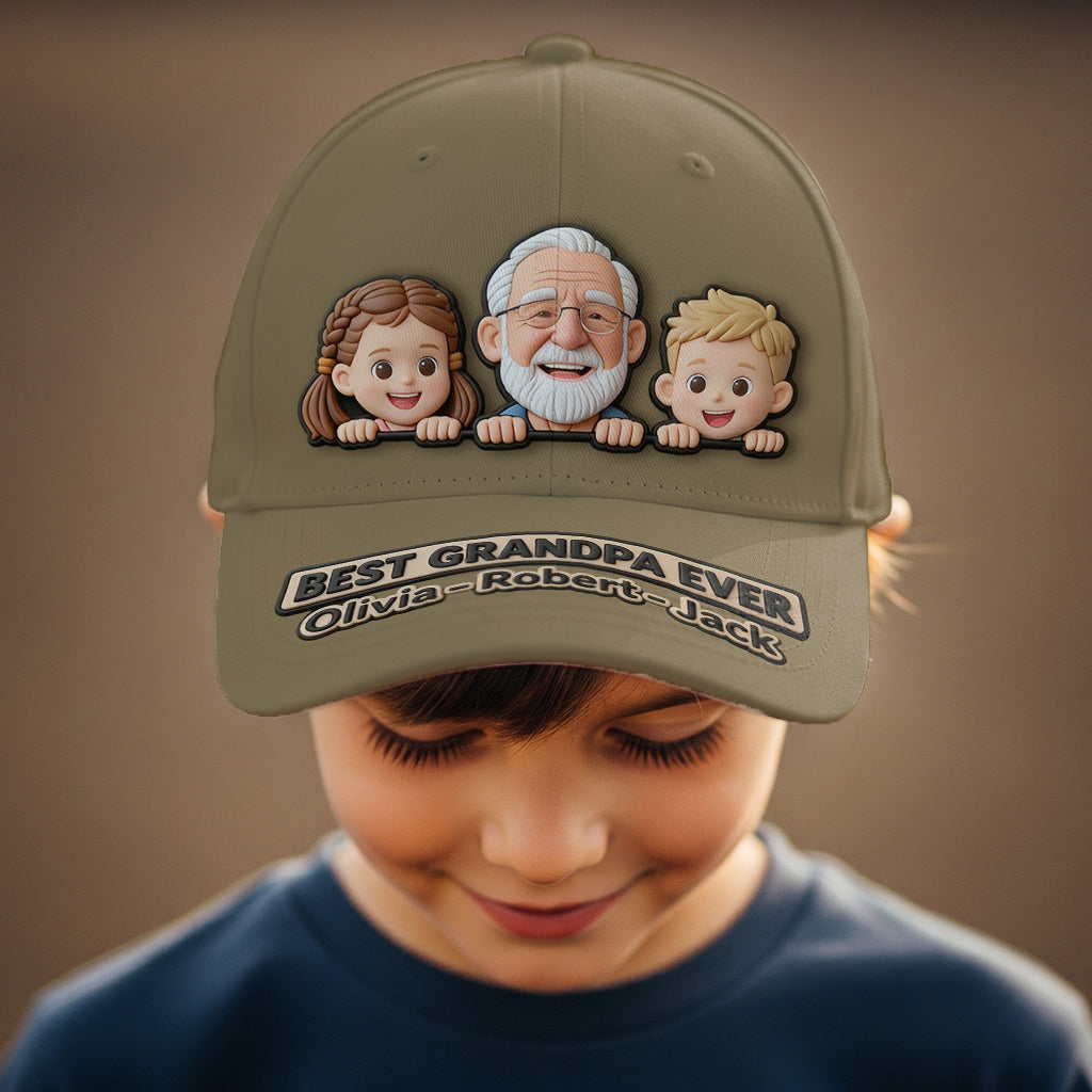 Personalisierte Papa Opa Geschenk von Foto - Klassische Mütze