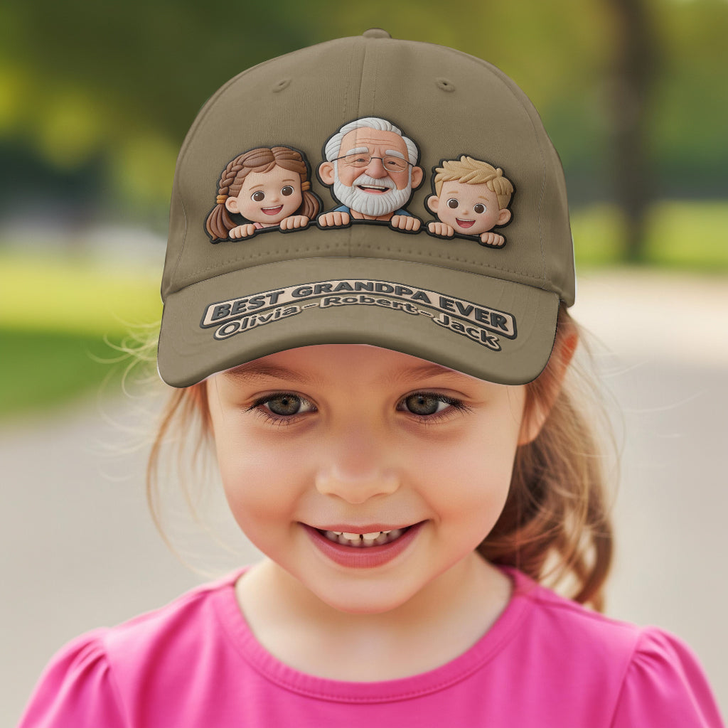 Personalisierte Papa Opa Geschenk von Foto - Klassische Mütze